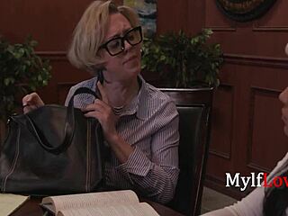 Milf Teacher Helps Student Orgasm Instead of Studying