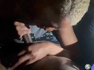 Ebony Deepthroats Monster Cock In Parking Lot