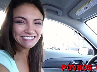 Teen Babe In POV Rubs Pussy While Getting Hardcore Railed And Handjob