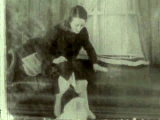 vintage beauty bent over for outdoor doggystyle adventure