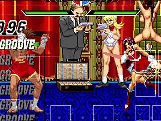 Joe Higashi fucks Athena Asamiya in cowgirl and doggystyle 😈