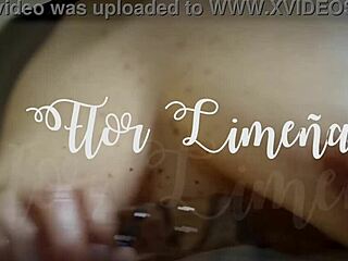 Flor Limeña boldly plays with her peruvian tits