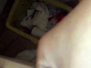 pissing in underwear while pouring blue soap on cock