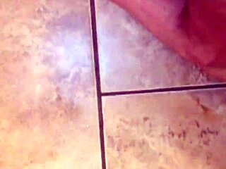 pissing in underwear while pouring blue soap on cock