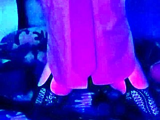 Violet's Sweet Dream Burlesque Allies: Cute Blonde Horny with Natural Tits Ripping Clothes in Undressing Striptease