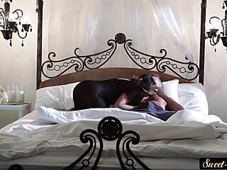 Dicksucking stepmom gets doggystyled by fat cock