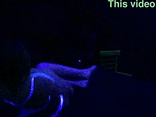 scarlett johnson does blacklight sex with me right now