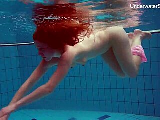 Simonna Smoking Underwater In Public Pool