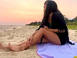 Chasing sunsets on the beach with a sexy beauty girl and pure joy