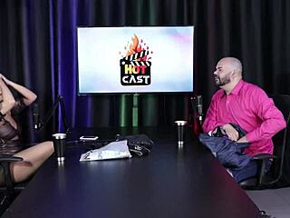 Brazilian Model Dominates in Sheer Red Lingerie