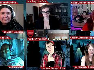 Monsters university roleplay on desk where flesh claims its price with cum