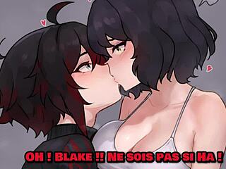 ruby and blake dominate you with femdom denial in hentai