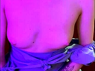 Beautiful 18-Year-Old Girl In Blue Dress Masturbates, Sucks Dildo, And Fucks Herself