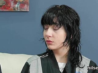 Whoa, this wacky sweetie gets assfucked deep in the madhouse with bizarre anal therapy 😈