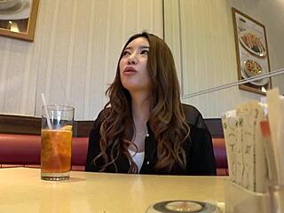 OMG, check out this hot Asian with big tits getting a creampie! 🔥