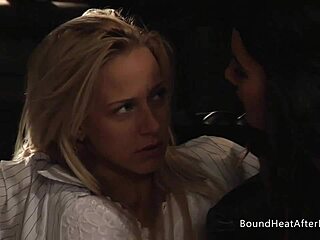 collar and chain for submissive lesbian slave by merciless mistress