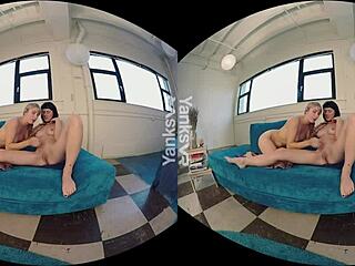 Blonde amateur feels intense pleasure masturbating with olive