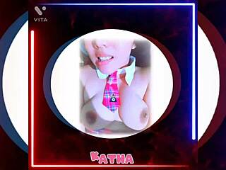 Hey, my horny milf neighbor is alone, so I visited for blowjob in office lingerie.