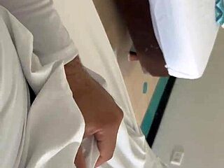 Hey, watch this hotel receptionist get pounded by a guest changing sheets!