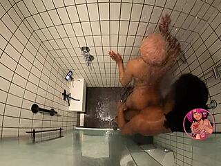 Ebony anime cosplayer gets fucked in shower