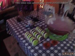 crazy boss swallows in pov