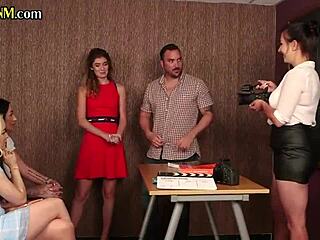 Cfnm Sluts Suck And Jerk Cock In Oral Seminar!