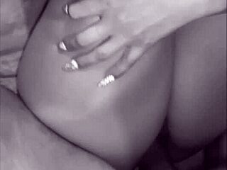 A man captures a close-up view of intense deepthroat action with a teen cutie featuring monster cock and big natural tits leading to creampie