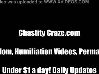 No Way To Escape Chastity Device In Bondage!