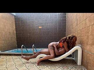 tattooed amateur sucks dick then sits on it for deep ride