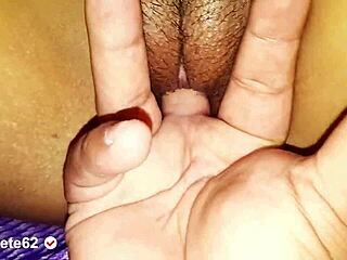 big-ass latina stepsister susy masturbates her pussy!