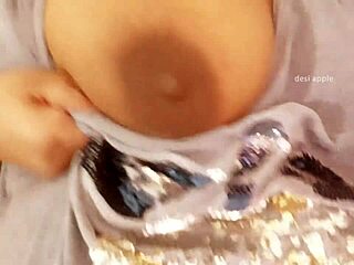 Bangla college student shows off sexy big tits in group