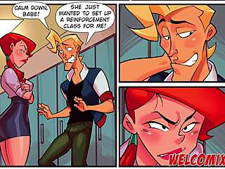 ¡Ey mira a esta profe caliente volviéndose loca en toons sex pervertidos!