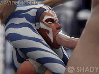 Lady Tano performs a detailed blowjob in this 3D anime hentai scene