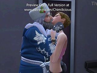 santa fucks naughty girl doggystyle christmas