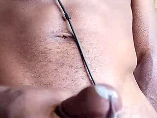 why does stroking bbc make cum end up on the floor?