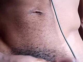 why does stroking bbc make cum end up on the floor?