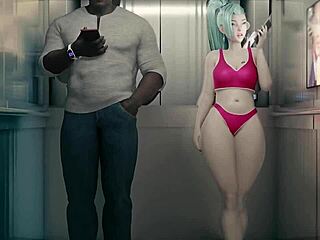 In a wild twist, Seraphine gets taken hard inside a cramped elevator.