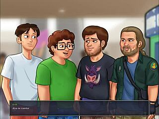 In Summertime Saga, My Stepsister Gives A Handjob To Her Fans