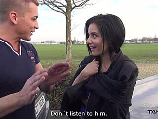 czech amateur hussy's big tits shine with jizz topping