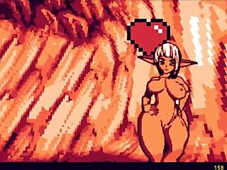 Watch as the ghost monster girl dominates with her huge cock in this hentai game episode