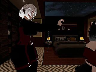 fake cop gets her dick sucked by femboy at the office