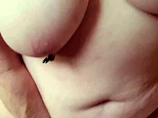 Missr8 Loves Riding Vibrator On Her Big Tits!