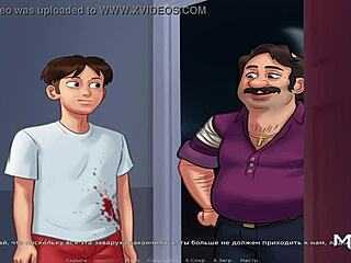 summertimesaga passionate kissing in cartoon teen 18+ scene e4 23