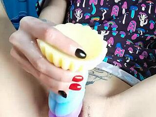 Nastya Fox Uses Dildo Solo