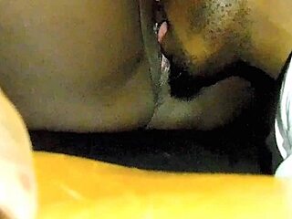 ebony milf licks pussy in hidden cam contest