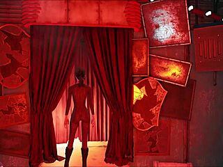 brunette in fallout 4 pantyhose fashion outdoors