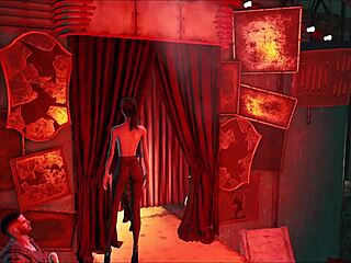 brunette in fallout 4 pantyhose fashion outdoors