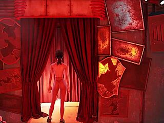 brunette in fallout 4 pantyhose fashion outdoors