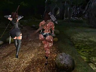 i explore the barbarian tale with a huge shemale quest