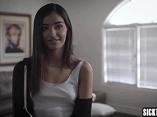 wet petite 18+ teen banged by bad with big cock in hardcore group taboo.